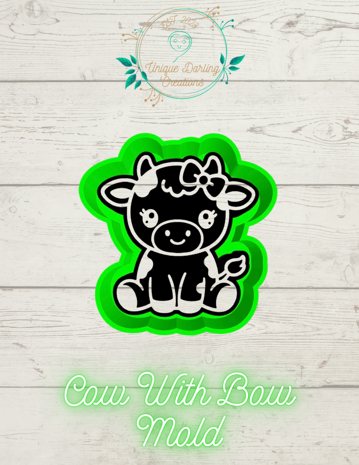 Cow With Bow Mold