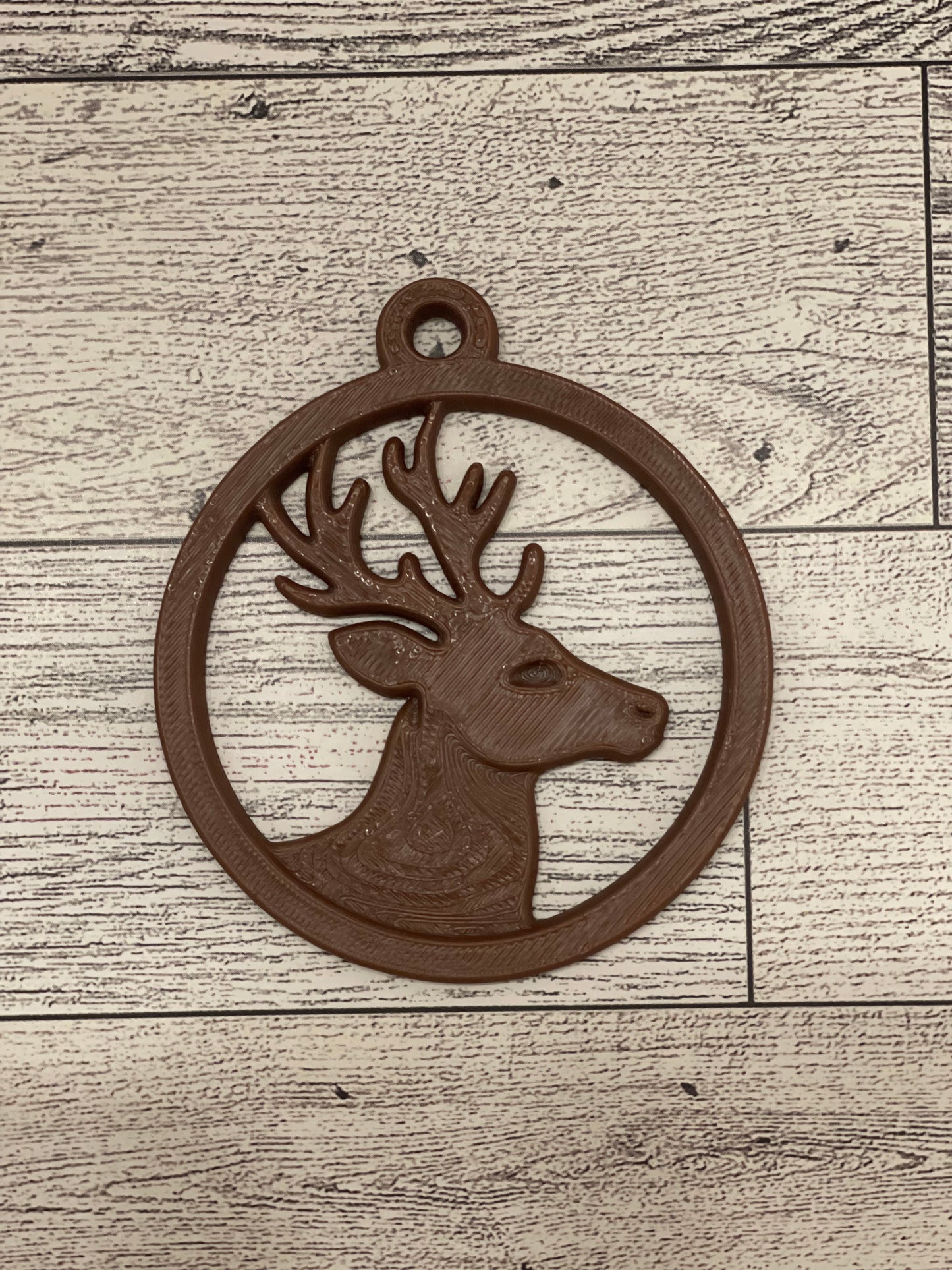 Plain Brown Raindeer ornament
