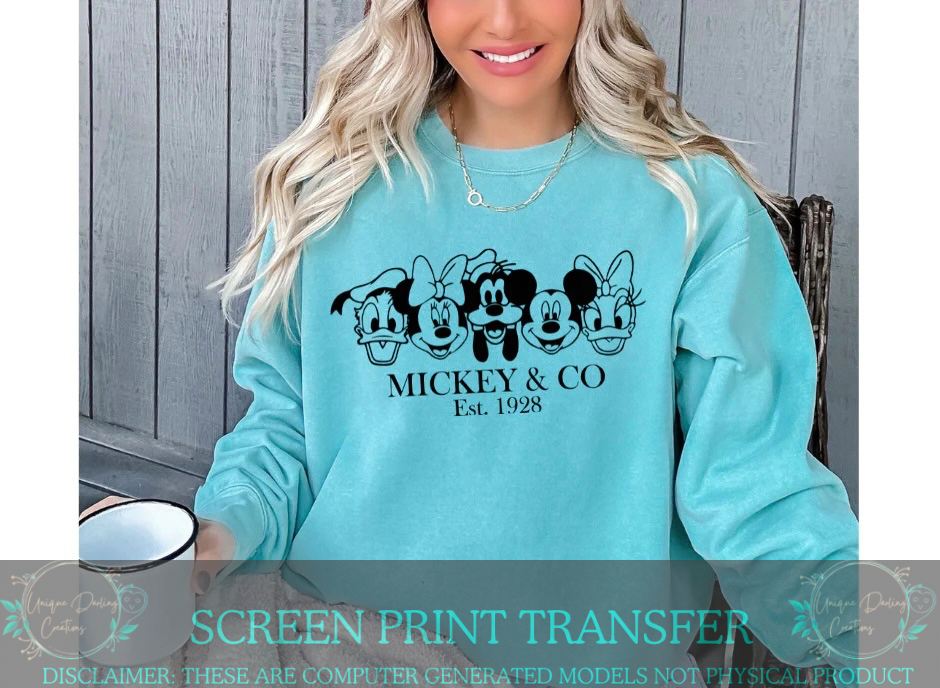 Single Color Screen Print Transfer - Friends & CO