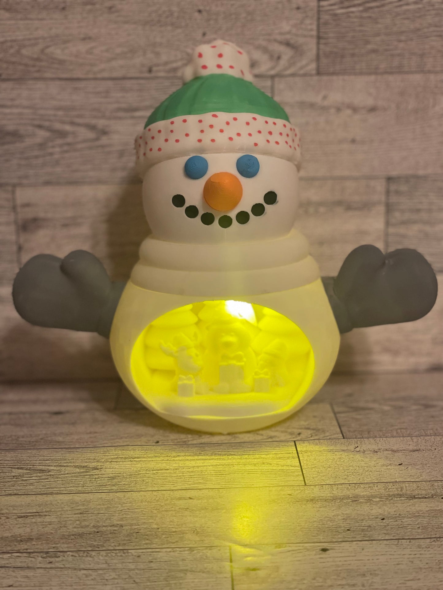 Snowman With tea light