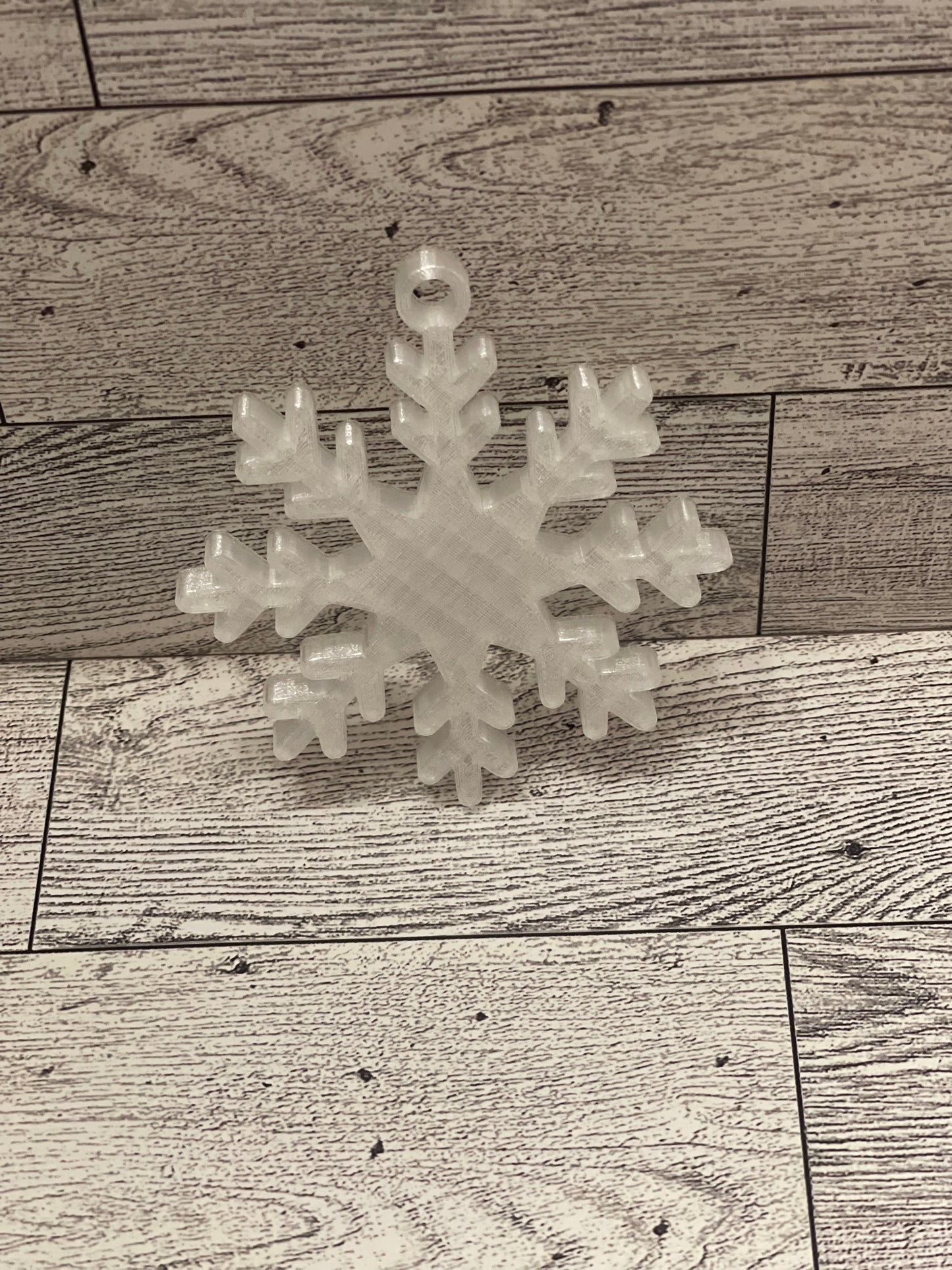 Clear Snowflake Ornament