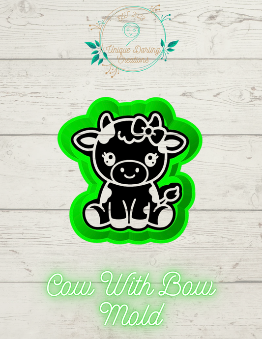 Cow With Bow Mold