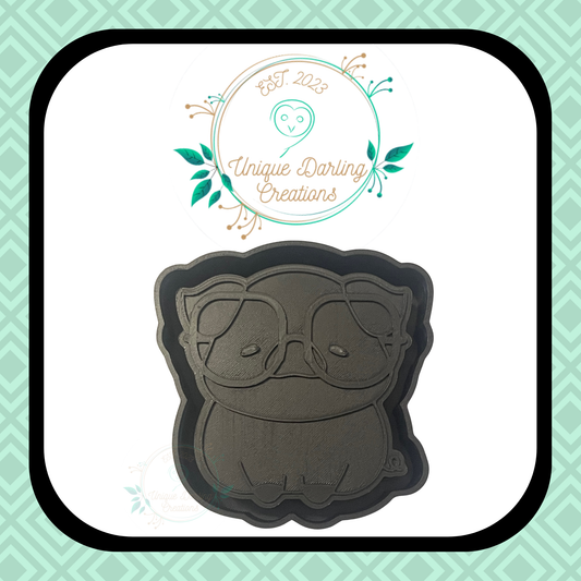 Pig With Glasses Mold