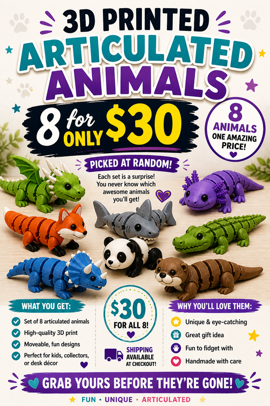 8 Articulated Animal Surprise
