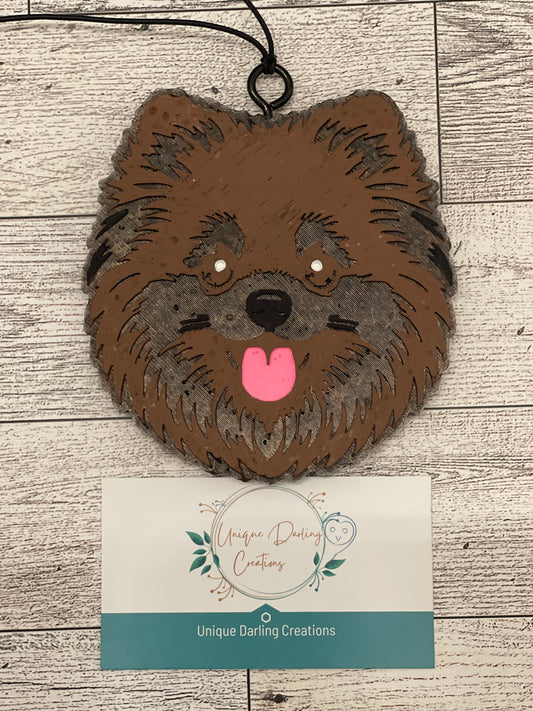 Pomeranian Freshie: Scent - Hot Maple Toddy