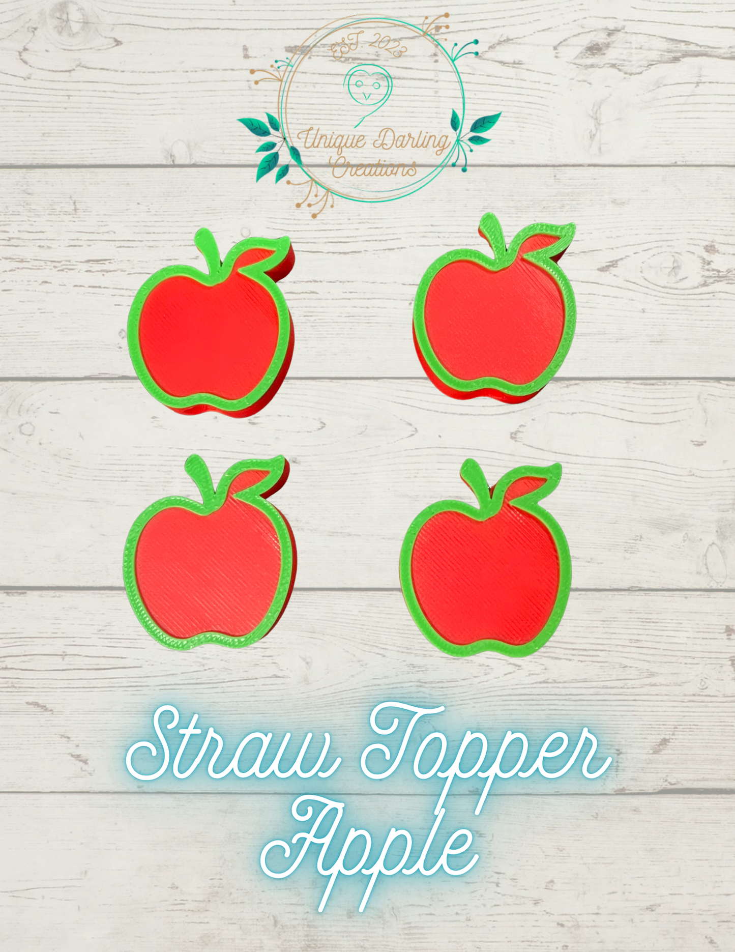Straw Toppers 3d