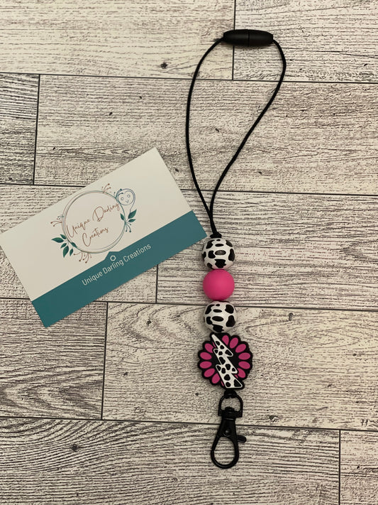 Leopard Lightning Bolt Freshie Hanger