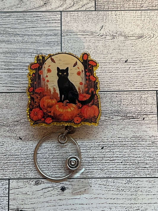 Black Cat Fall Night Badge Reel