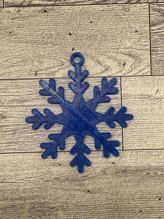 Blue Smowflake Ornament