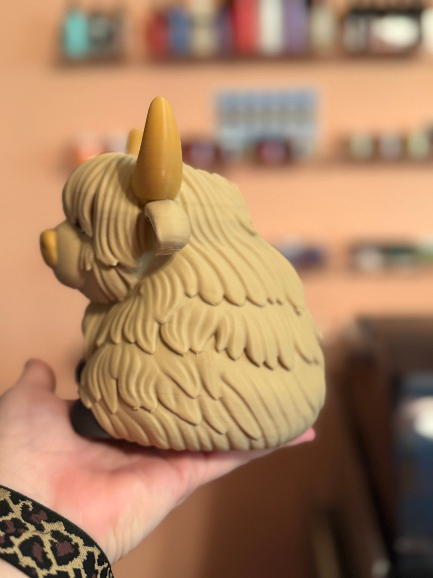 Brown Highland Cow Soap Holder