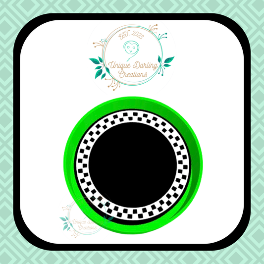 Checkered Circle Frame Mold