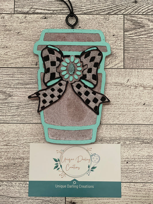 Bow Cup Freshie: Scent - Fire Cracker Ice Pop