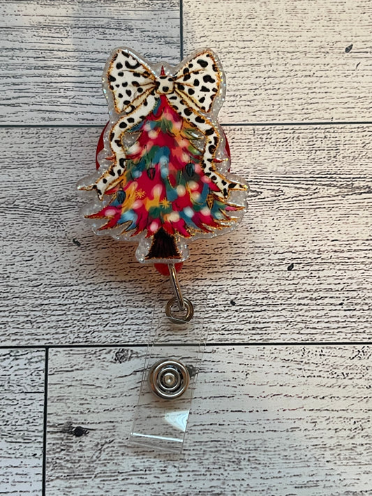 Cutie Christmas Tree Badge Reel