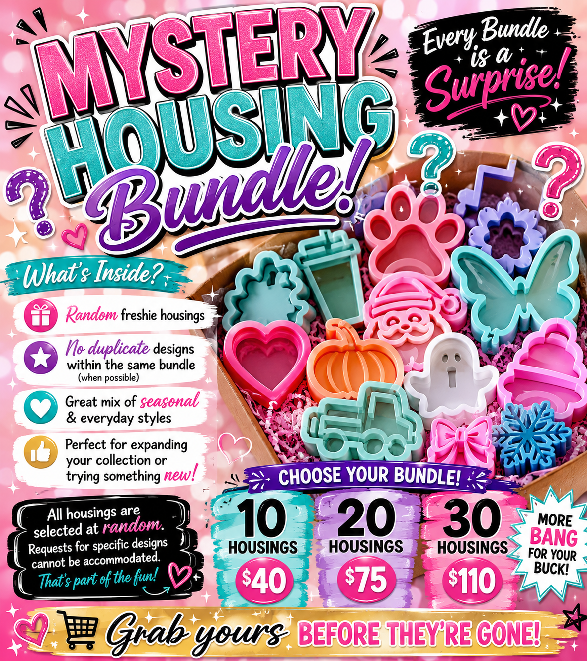 MYSTERY HOUSING BUNDLES ARE HERE!