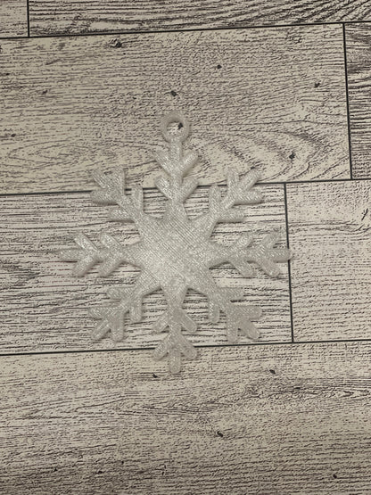 Clear Snowflake Ornament