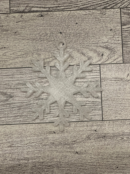 Clear Snowflake Ornament