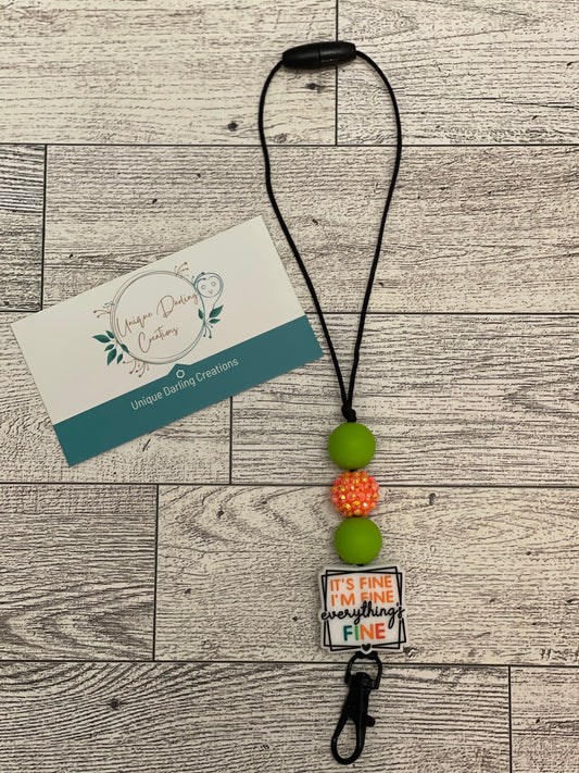 It’s Fine I’m Fine Everythings Fine Freshie Hanger