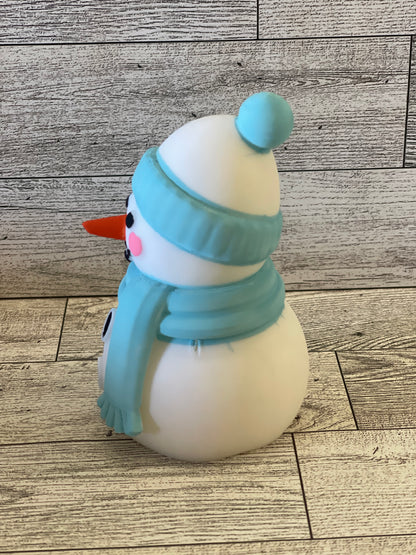 Snowman With Blue Hat/Scarf