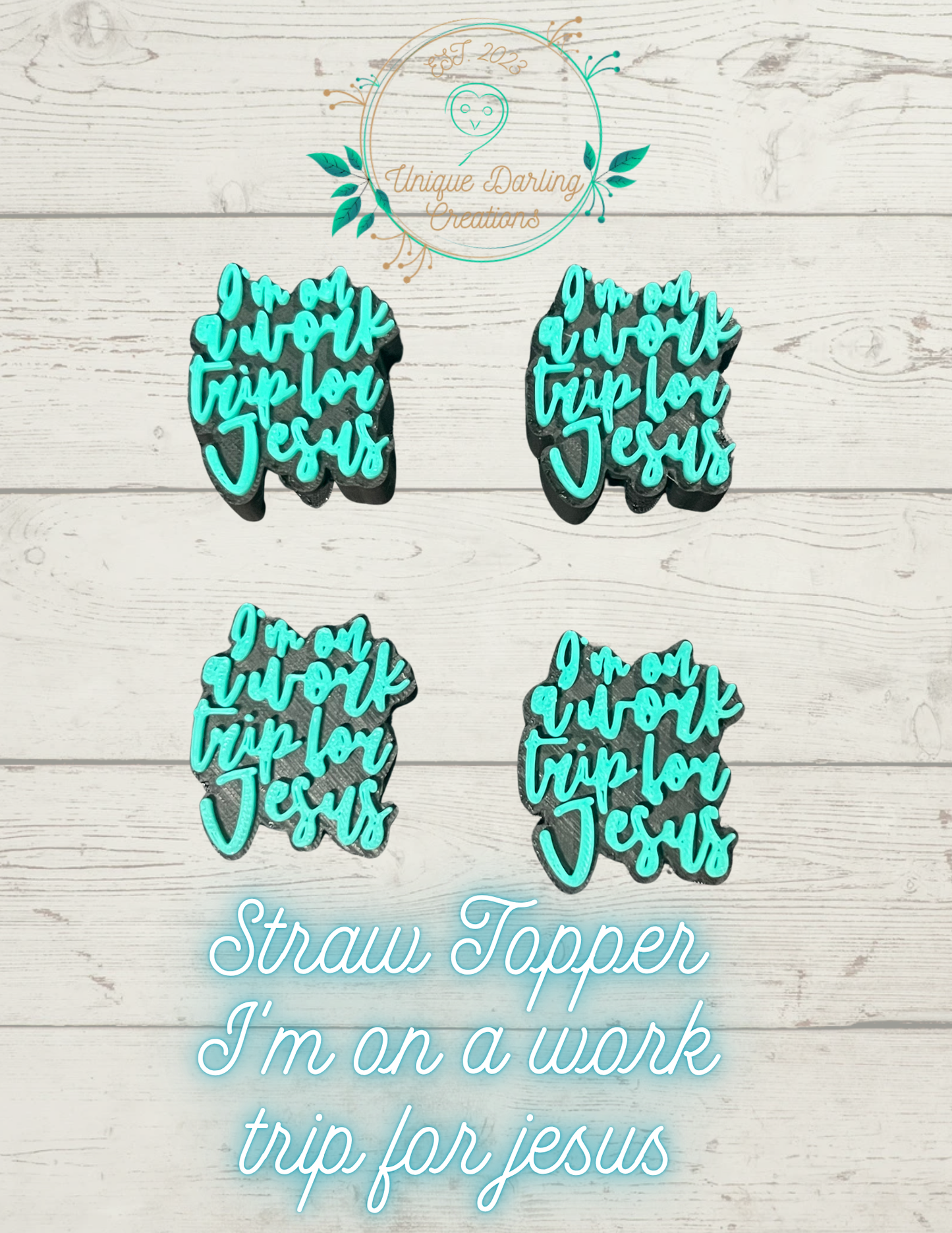 Straw Toppers 3d