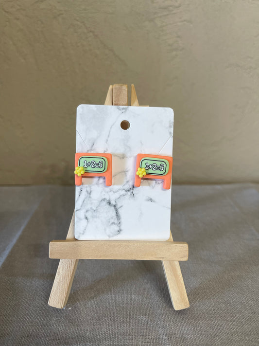 Chalk Board Earrings