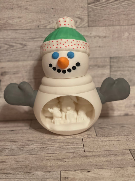 Snowman With tea light