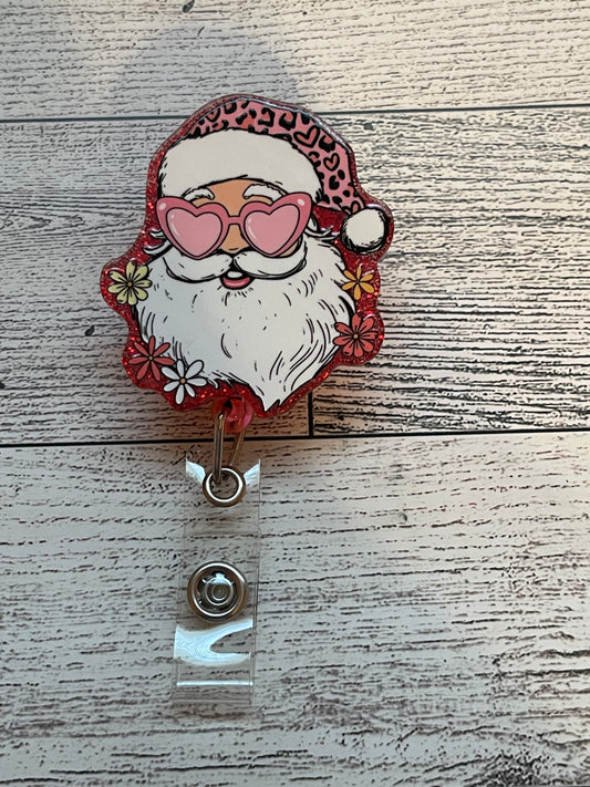 Hot Santa Badge Reel