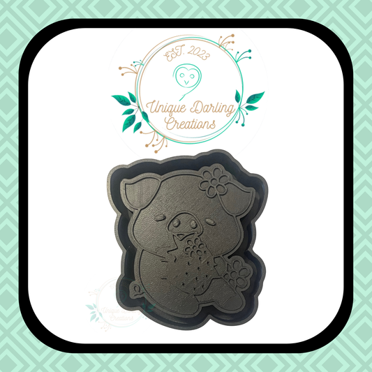 Strawberry Pig Mold