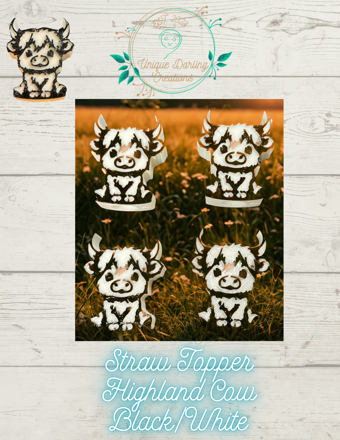 Straw Toppers 3d
